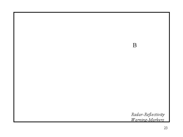 B Radar-Reflectivity Warning-Markers 23 