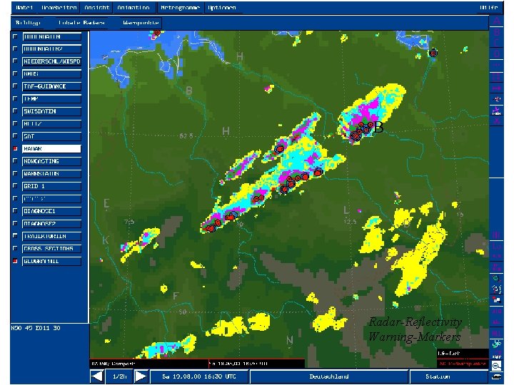 B Radar-Reflectivity Warning-Markers 24 