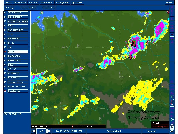 B Radar-Reflectivity Warning-Markers 28 