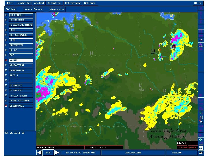 B Radar-Reflectivity Warning-Markers 30 