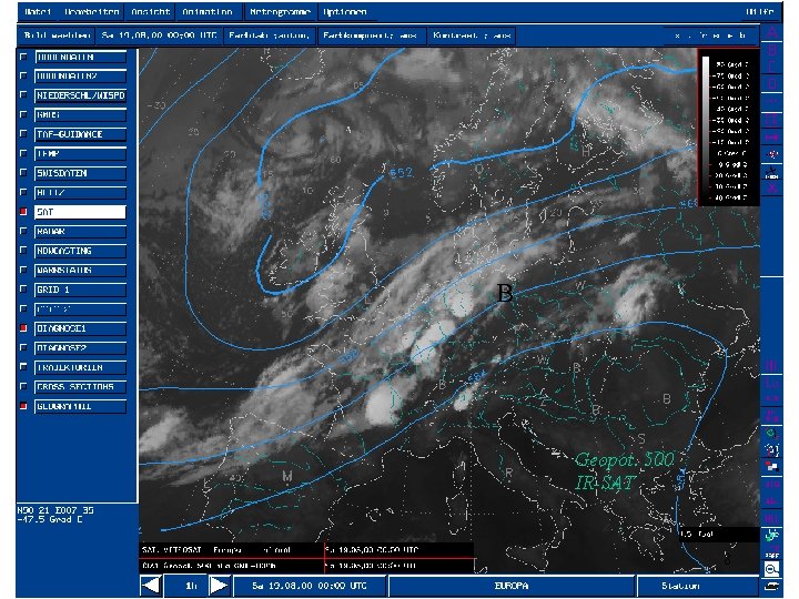 B Geopot. 500 IR-SAT 8 