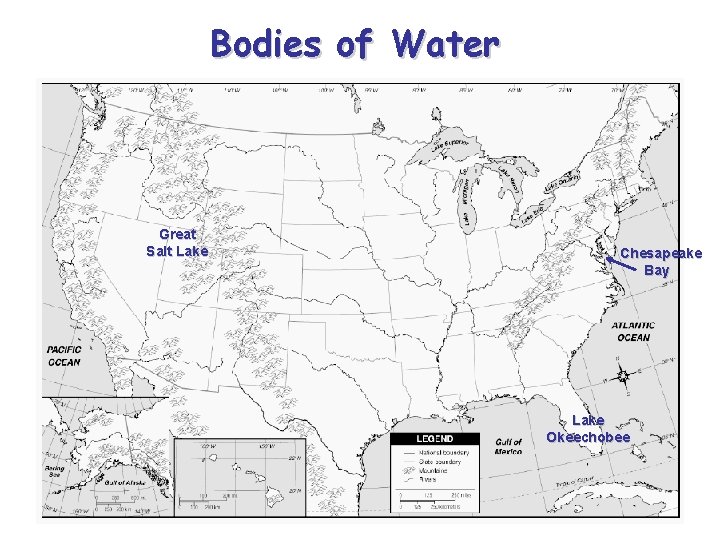 Bodies of Water Great Salt Lake Chesapeake Bay Lake Okeechobee 