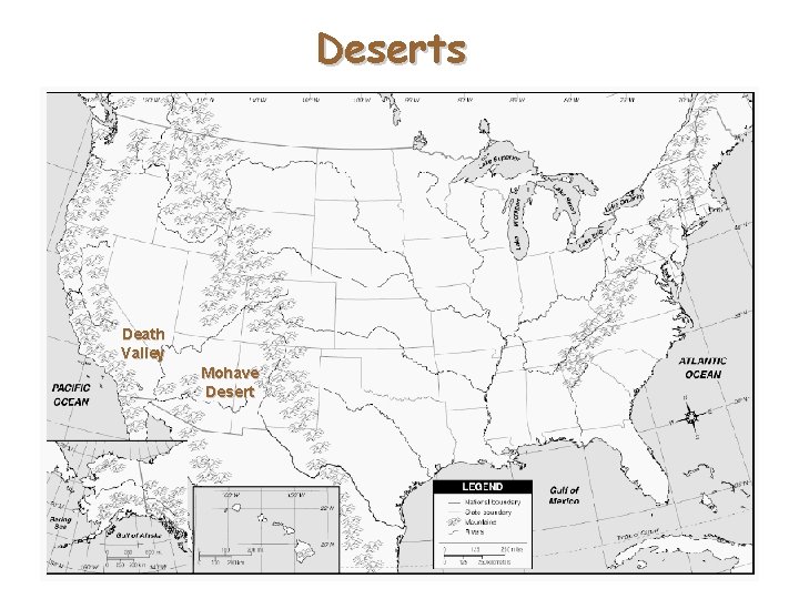 Deserts Death Valley Mohave Desert 