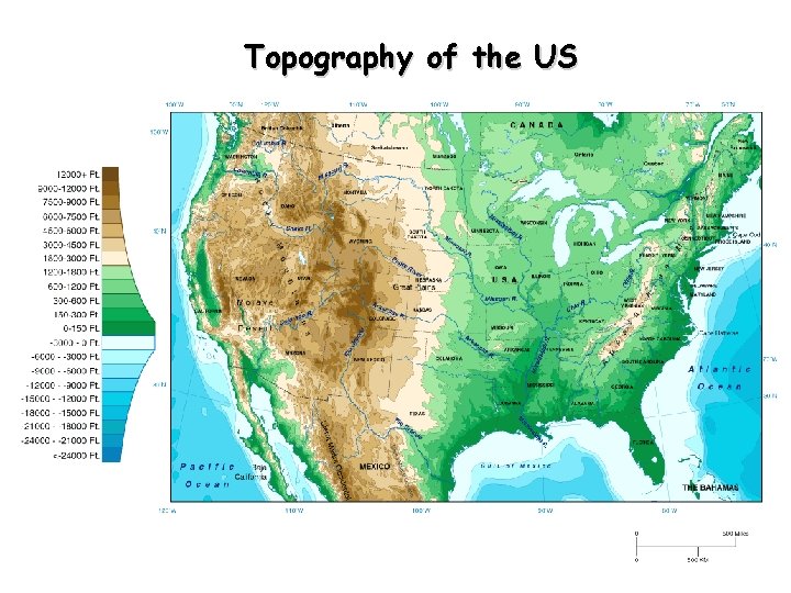 Topography of the US 