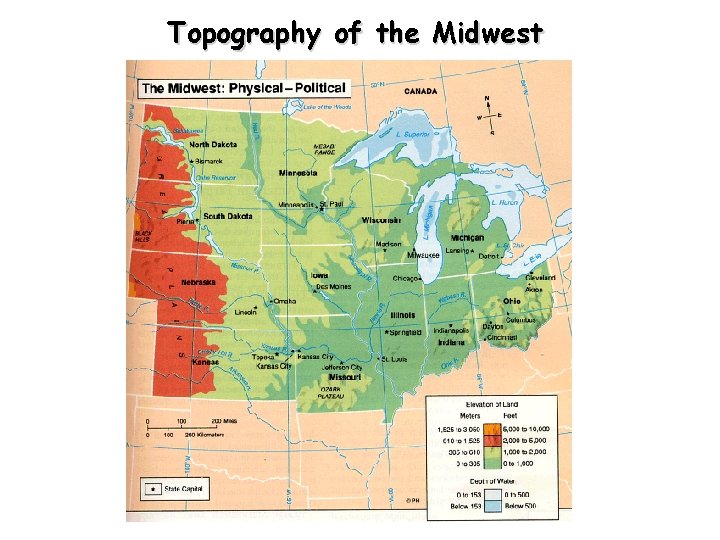 Topography of the Midwest 
