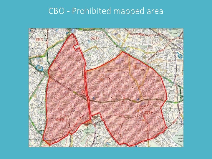 CBO - Prohibited mapped area 