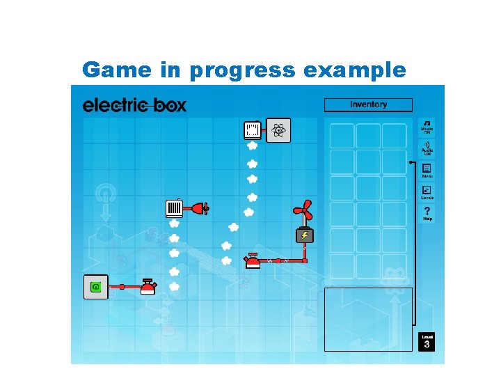 Game in progress example 1. Using parts from a Power Play kit build and