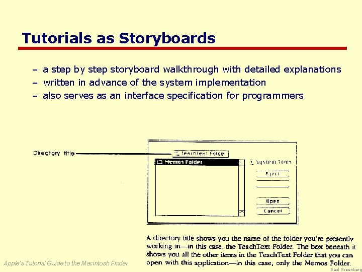 Tutorials as Storyboards – a step by step storyboard walkthrough with detailed explanations –