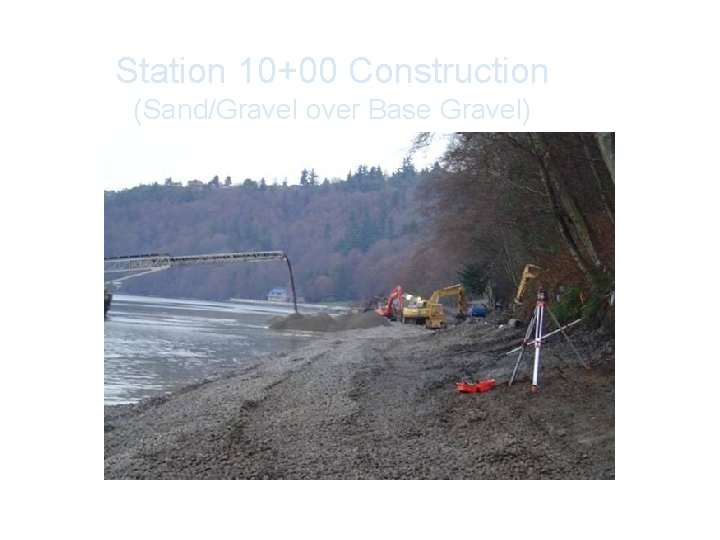 Station 10+00 Construction (Sand/Gravel over Base Gravel) 