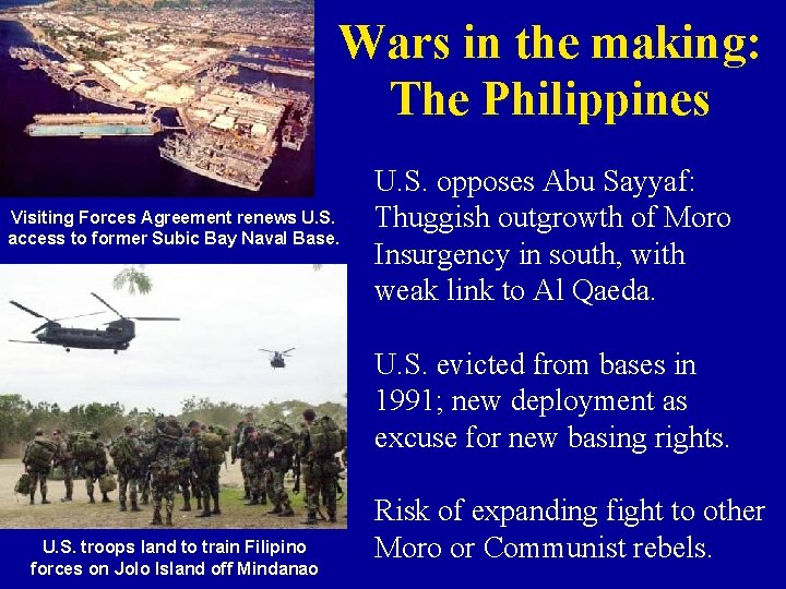 Wars in the making: The Philippines Visiting Forces Agreement renews U. S. access to