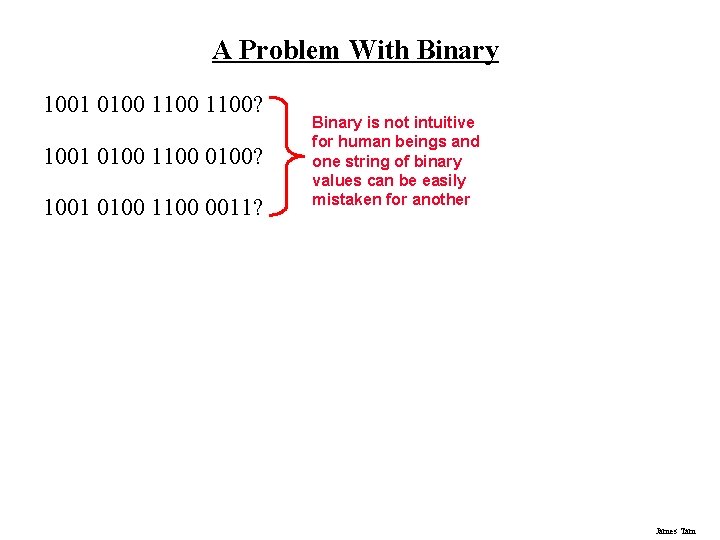 A Problem With Binary 1001 0100 1100? 1001 0100 1100 0011? Binary is not