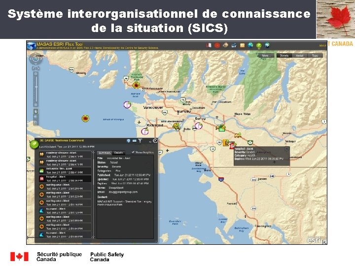 Système interorganisationnel de connaissance de la situation (SICS) 