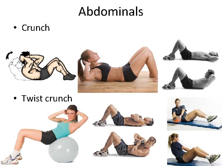 Abdominals • Crunch • Twist crunch 7 