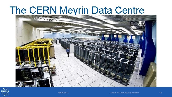 The CERN Meyrin Data Centre 19/09/2013 CERN Infrastructure Evolution 12 