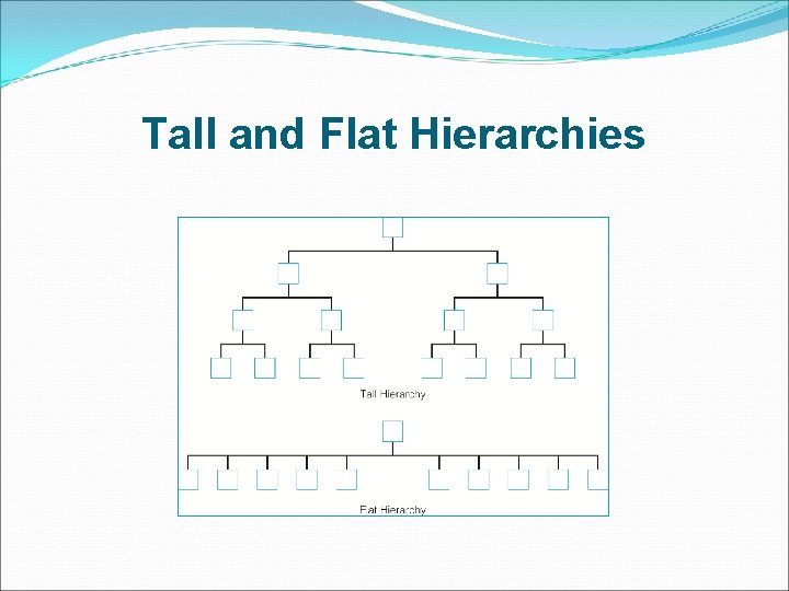 Tall and Flat Hierarchies 