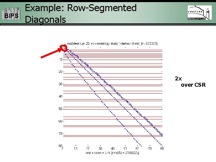 BIPS Example: Row-Segmented Diagonals 2 x over CSR 
