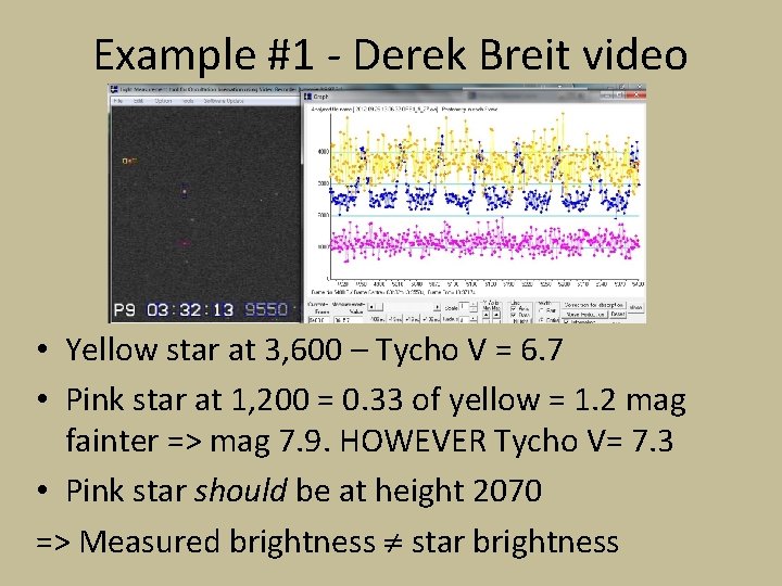 Example #1 - Derek Breit video • Yellow star at 3, 600 – Tycho