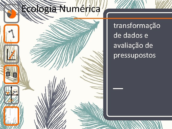 Ecologia Numérica transformação de dados e avaliação de pressupostos 