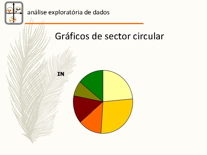 análise exploratória de dados Gráficos de sector circular 