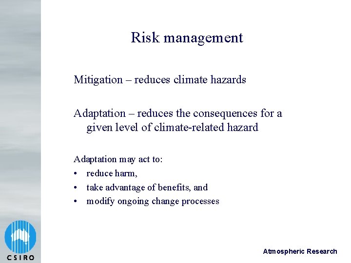 Adaptation Vulnerability and Integrated Risk Assessment Asia Pacific