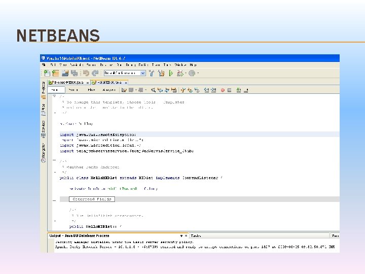 NETBEANS 