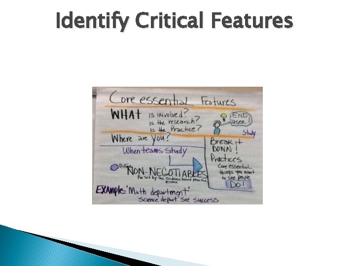 Identify Critical Features 