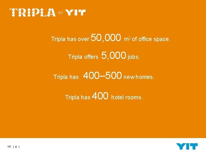 Tripla has over 50, 000 m Tripla offers Tripla has office space. 5, 000