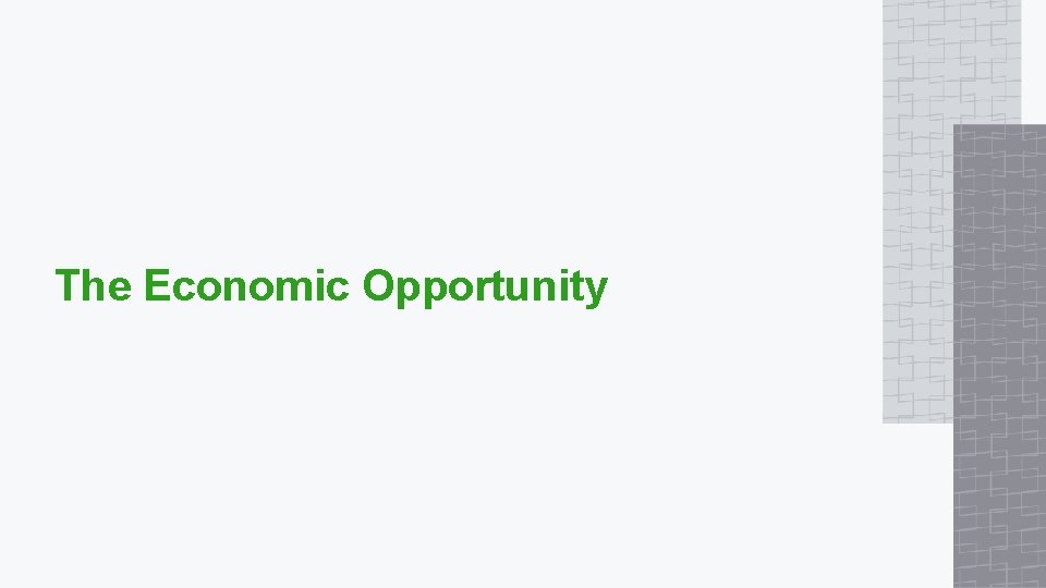 The Economic Opportunity 