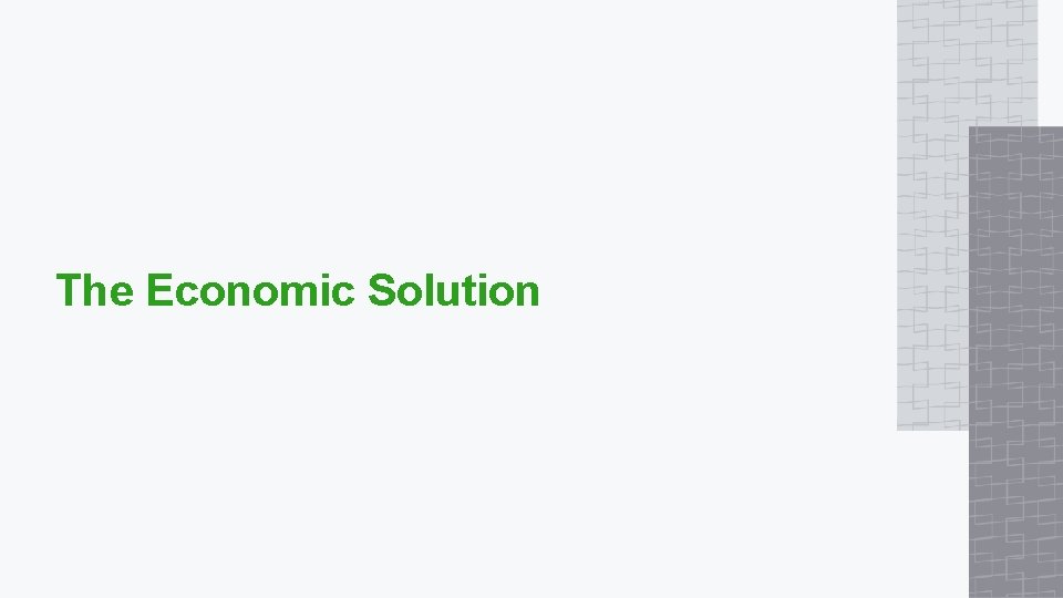 The Economic Solution 