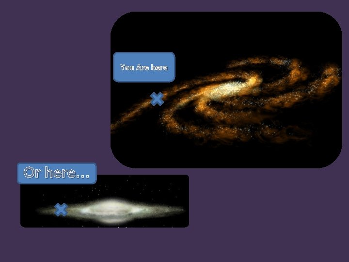 You Are here Or here… 