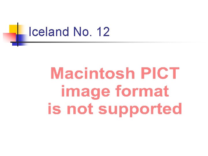 Iceland No. 12 