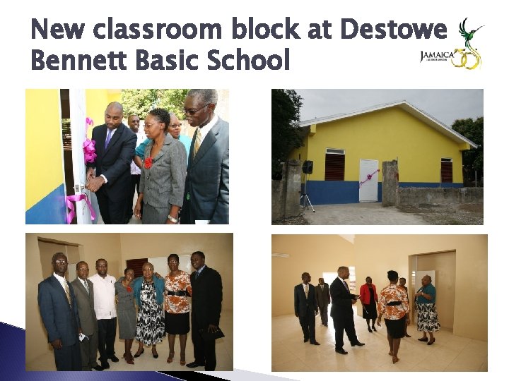 New classroom block at Destowe Bennett Basic School 