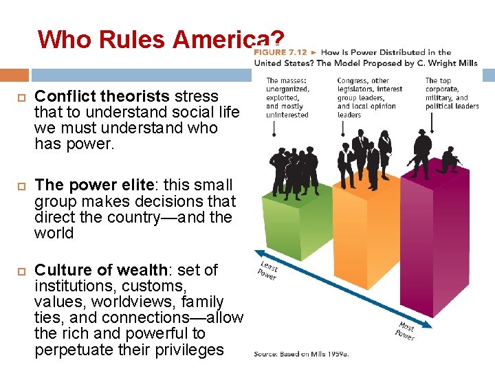 Who Rules America? Conflict theorists stress that to understand social life we must understand