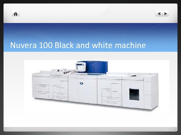 Nuvera 100 Black and white machine 