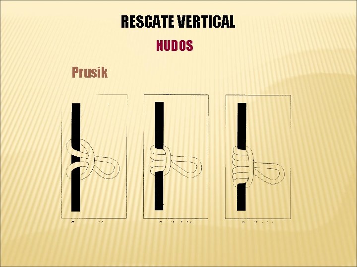 RESCATE VERTICAL NUDOS Prusik 