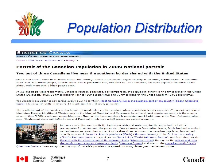 Population Distribution 7 