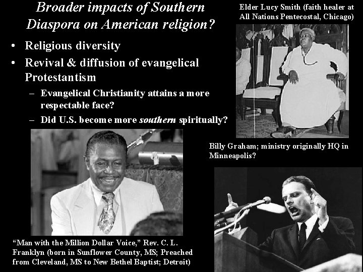 Elder Lucy Smith (here in 1941) led All Nations Pentecostal Church, Chicago’s largest Pentecostal