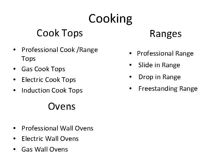 Cook Tops Cooking • Professional Cook /Range Tops • Gas Cook Tops • Electric