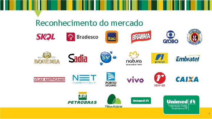 Reconhecimento do mercado 6 