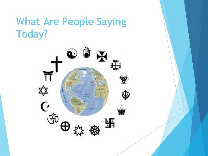 What Are People Saying Today? 