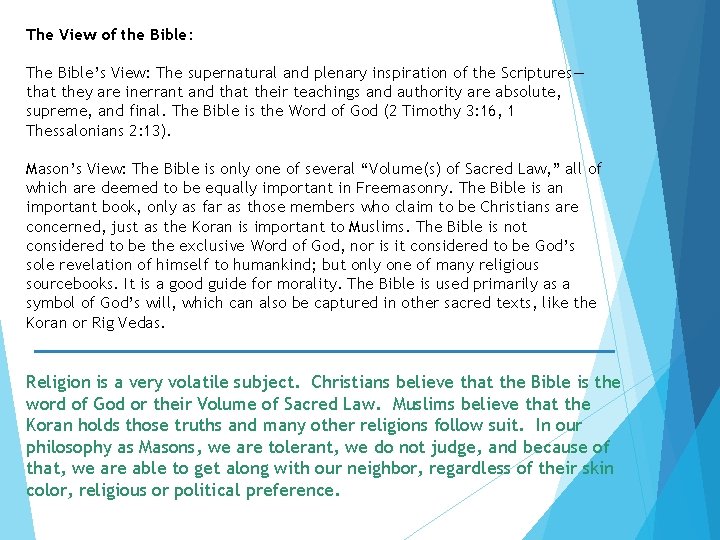 The View of the Bible: The Bible’s View: The supernatural and plenary inspiration of