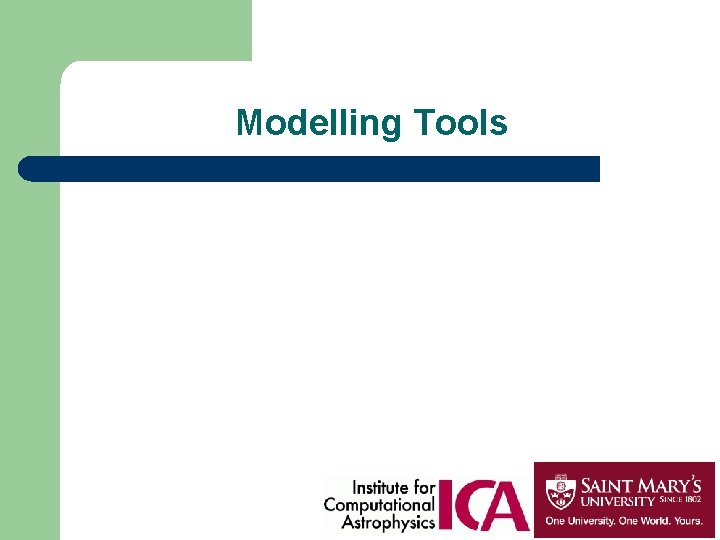 Modelling Tools 