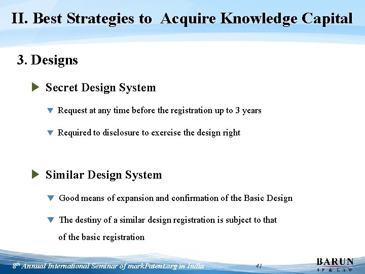 II. Best Strategies to Acquire Knowledge Capital 3. Designs ▶ Secret Design System ▼