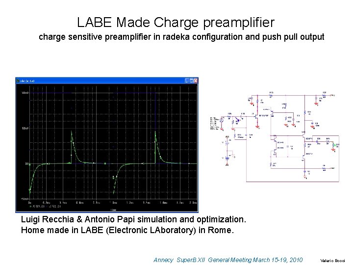 LABE Made Charge preamplifier charge sensitive preamplifier in radeka configuration and push pull output