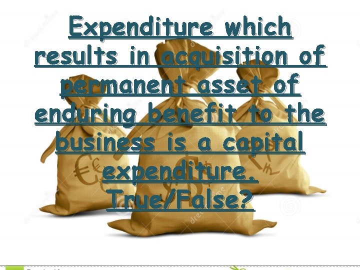 Expenditure which results in acquisition of permanent asset of enduring benefit to the business