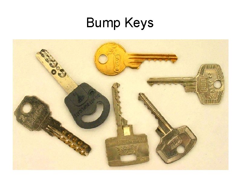 Bump Keys 
