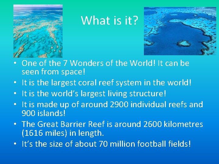 What is it? • One of the 7 Wonders of the World! It can