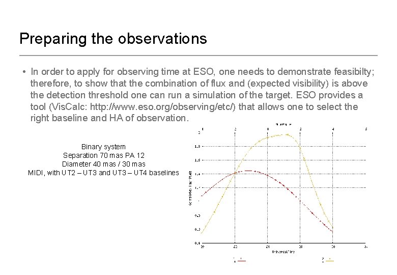 Preparing the observations • In order to apply for observing time at ESO, one