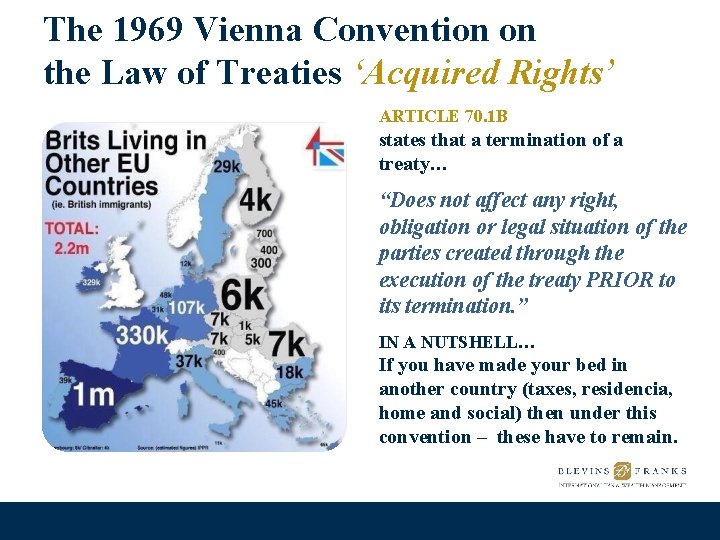 The 1969 Vienna Convention on the Law of Treaties ‘Acquired Rights’ ARTICLE 70. 1