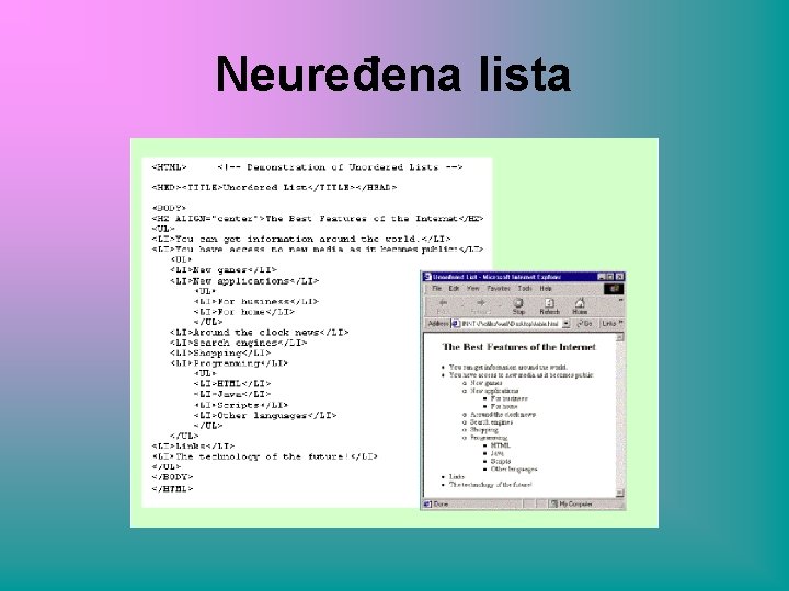 Neuređena lista 